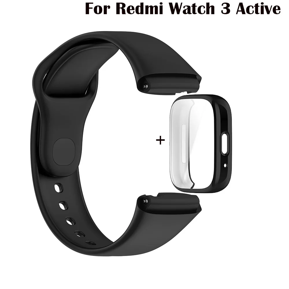 Silicone Wristband Bracelet with Case for Smartwatches (Various Colors)