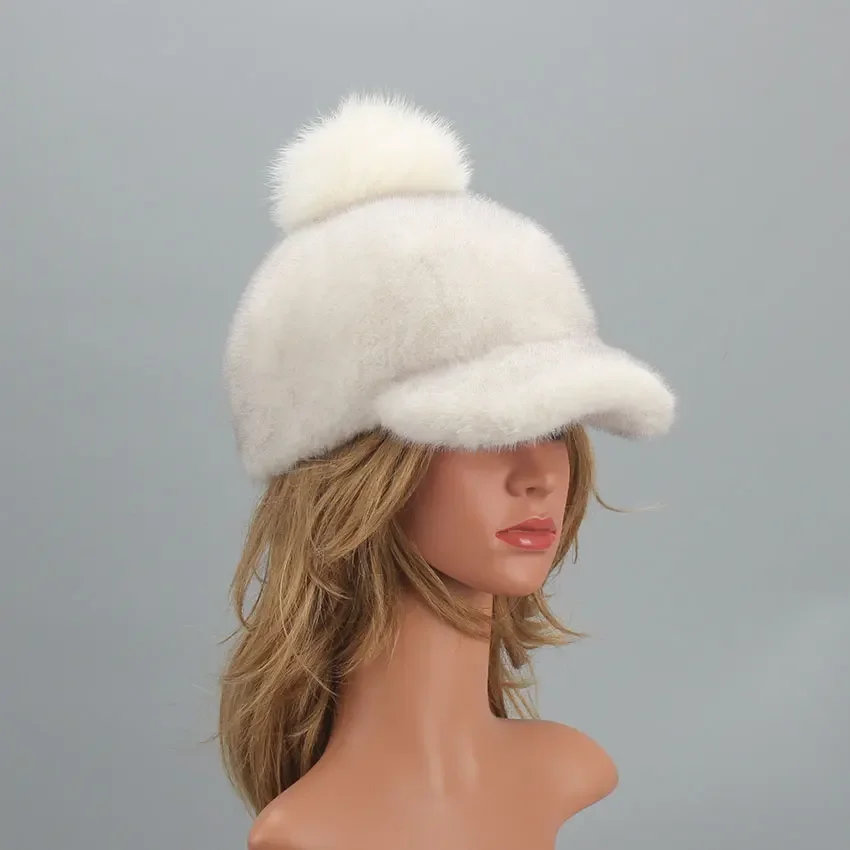 Béret Fausse Fourrure Femme – Chauffeur De Taxi / Peintre – Noir Taille Unique