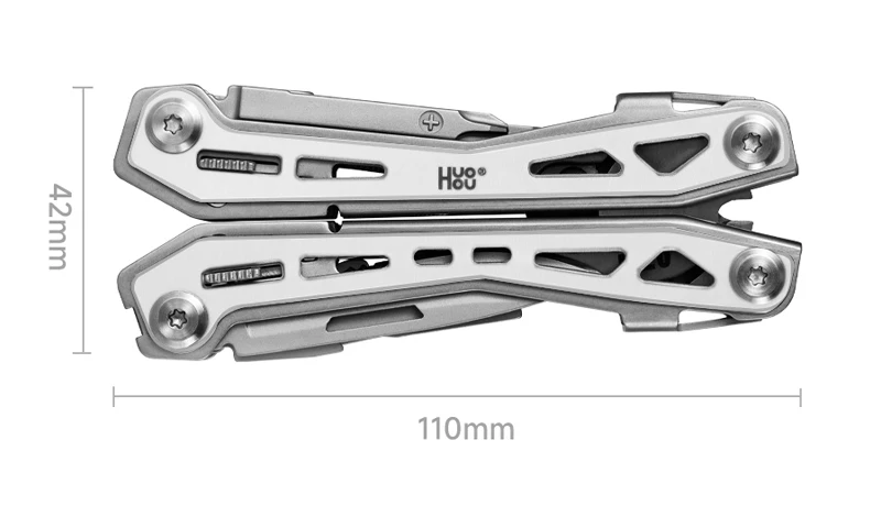 Gadgetoo Huohou K20 20-In-1 Multi Tool Pocket Folding Knife Pliers Scissors Saw Screwdriver Outdoor Survival Multi-Functional Hand Tool