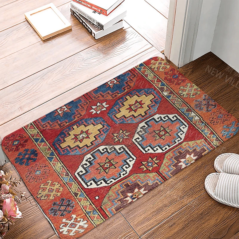 Anti-slip Bath Mat Bathroom Small Rug Shower Mat Home Decor Door Kitchen Bedroom Entrance Room mats Morocco vintage Persia