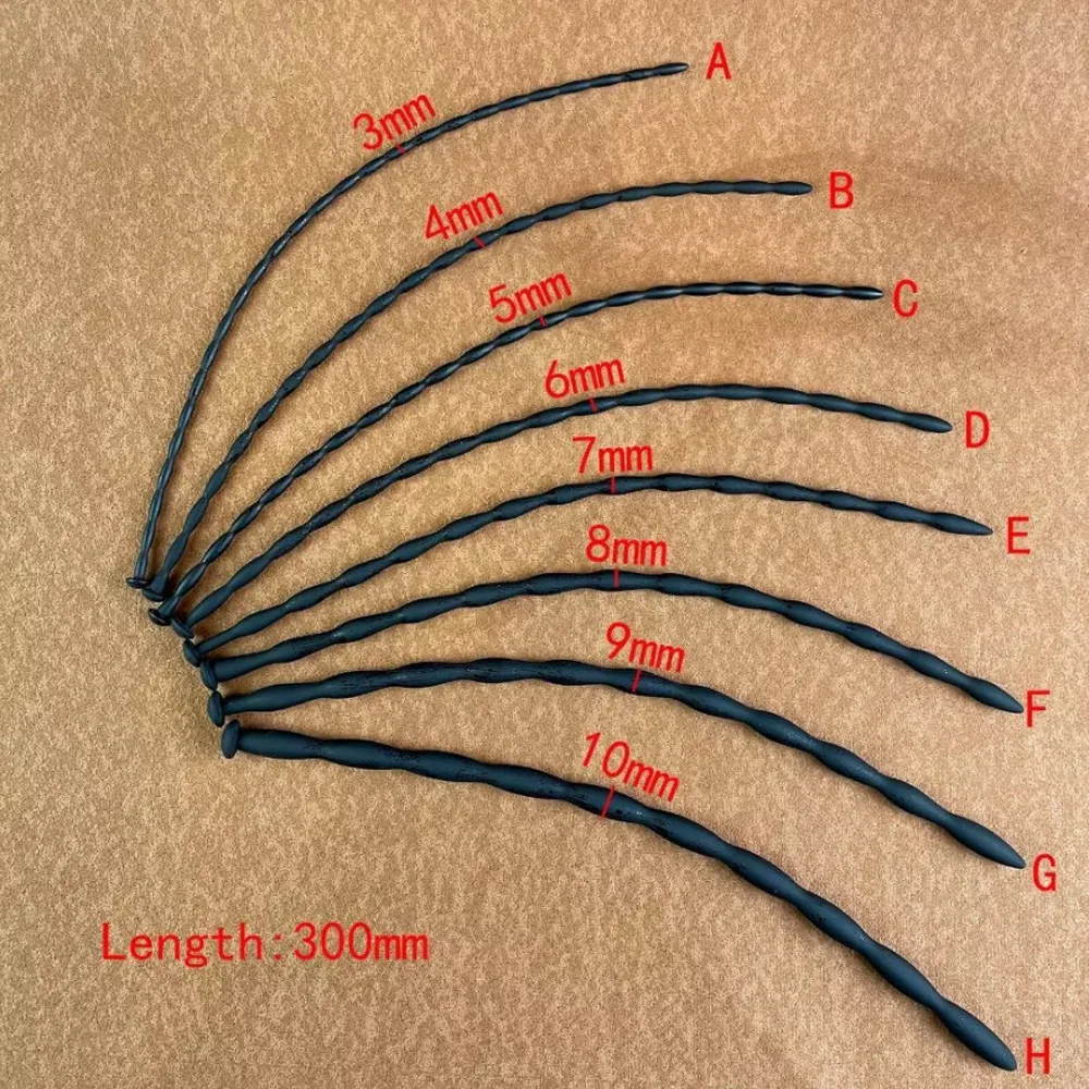 Long Silicone Penis Plug Stretcher Urethral Tube Dilator Insert Sounding Enhance Horse Eye Stimulation Adult Sex Toys for Men-penis sex toys