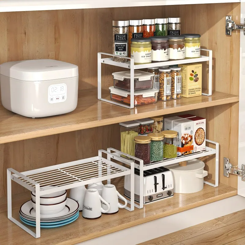 Stackable Utensil Racks Kitchen Utensils Storage Rack Cabinet Plates Dishes Kitchenware Shelf ...