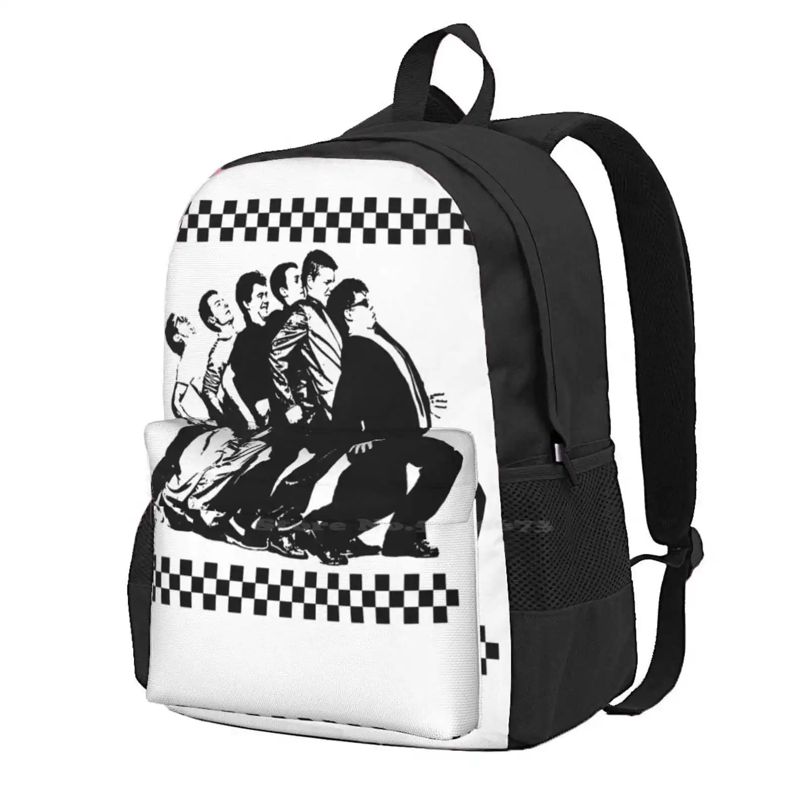 

Madness Backpack For Student School Laptop Travel Bag Pop Art Reggae Ska Rocksteady The Specials Dub Skinhead