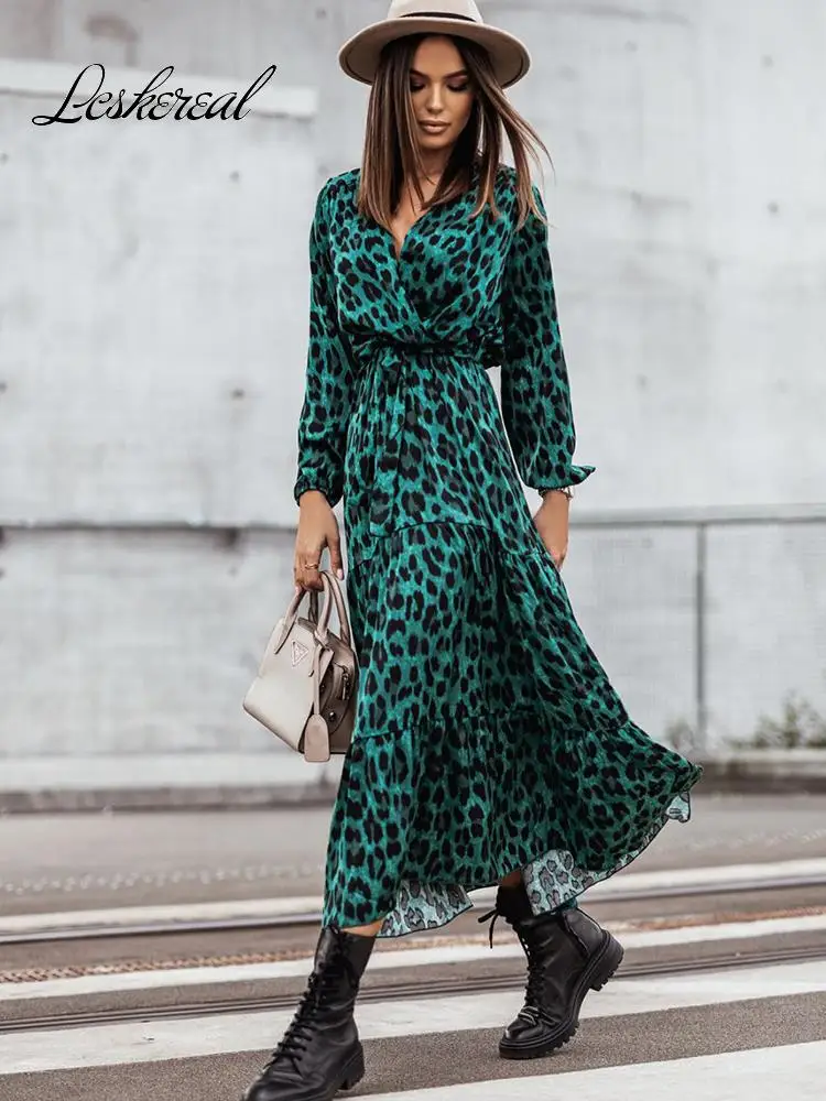 green leopard print maxi dress Green Leopard Maxi Dress New Arrivals
