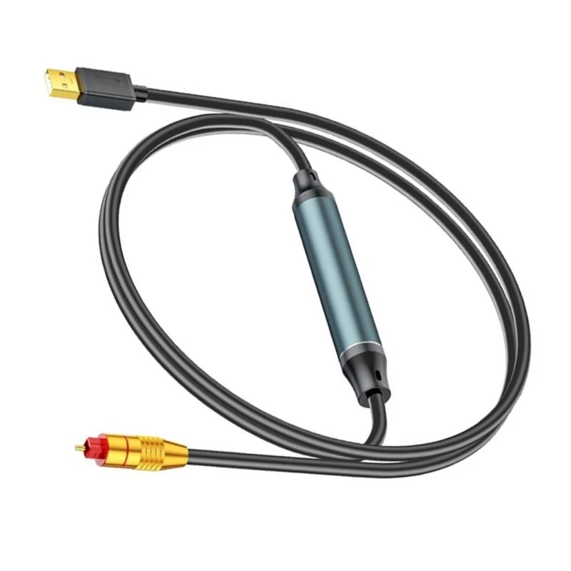 USB Digital Fiber Optical Analog Sound Cable SPDIF Digital Coaxial Sound Converters Cable for HDTV Multimedia Speakers