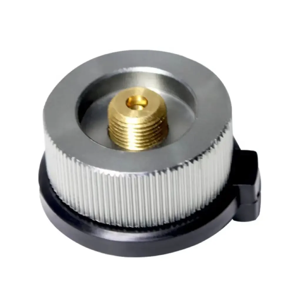 Outdoor Camping Hiking Stove Burner Adaptor Split Type Furnace Converter Connector Auto-off Gas Cartridge Tank Cylinder Adapter