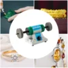 Polisher Machine Adjustable Variable Speed Multi-function Jewelry Rock Polishing Buffer Bench Lathe with 2 Cloth Wheels 1