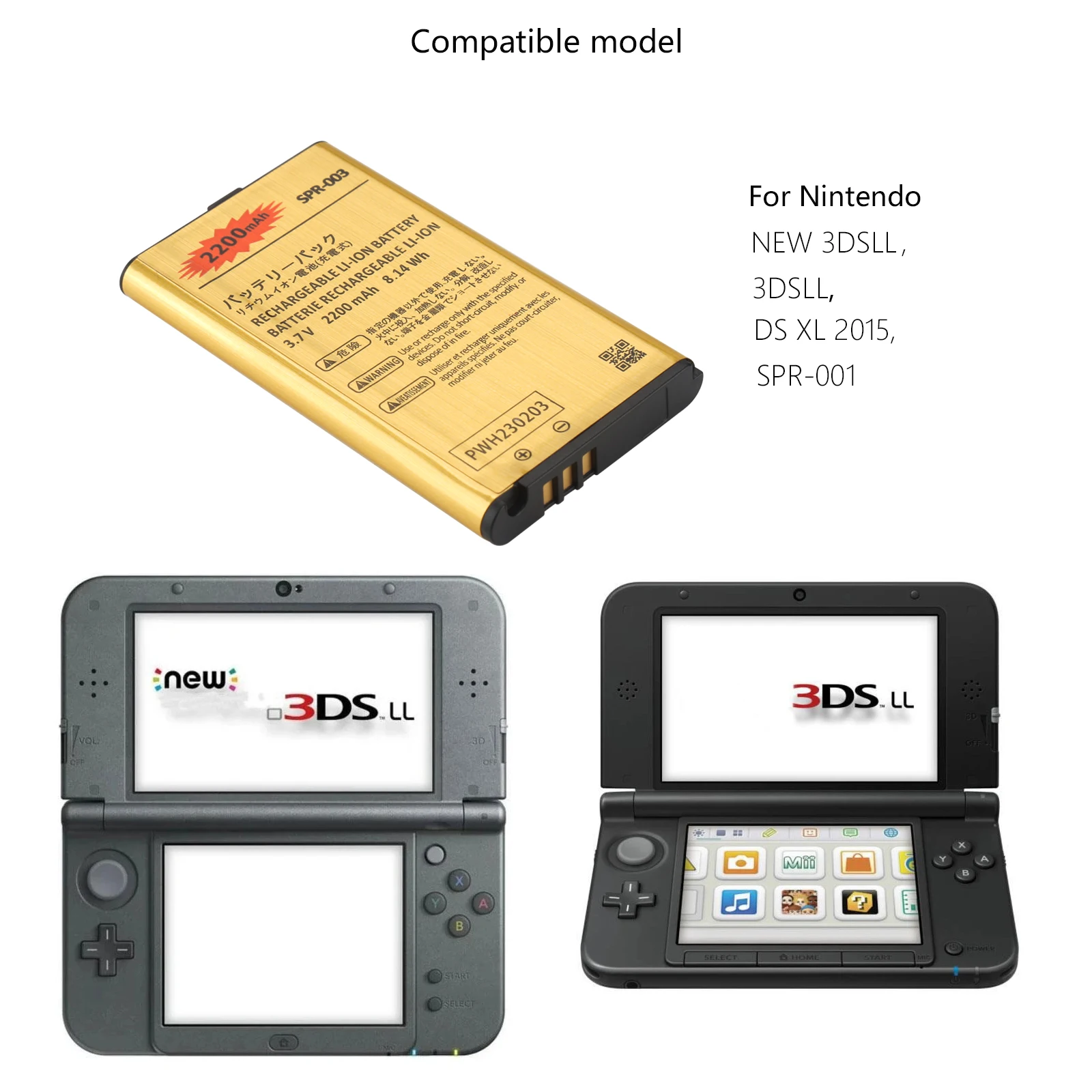 ニンテンドー3DS LL 本体 レッド×ブラック 動作確認/初期化済