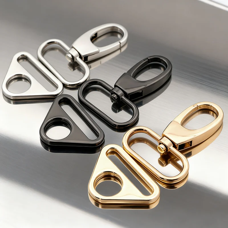 Versatile Metal Swivel Clasp Snap Hooks for DIY Crafts and Accessories