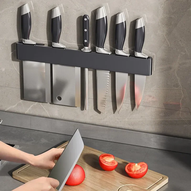 Wall-mounted Knife Organizer Kitchen Multifunctional Shelf Household Kitchen Knife Storage Storage Accessories