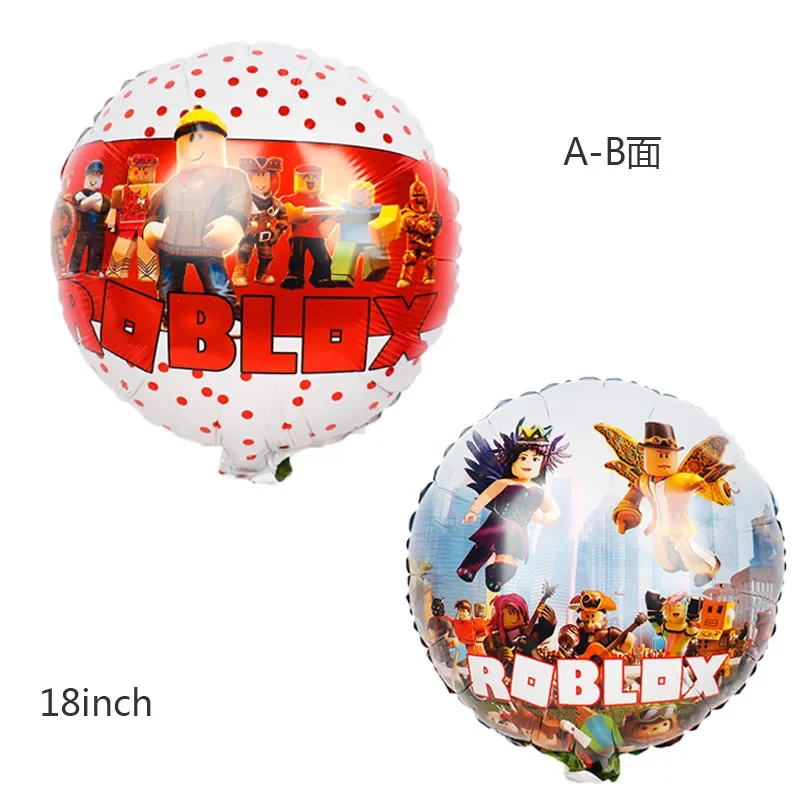 Roblox Game Themed Aluminum Balloons for Kids Birthday Party Decorations Ideal Gifts for Game Lovers Balloon Theme Periphery
