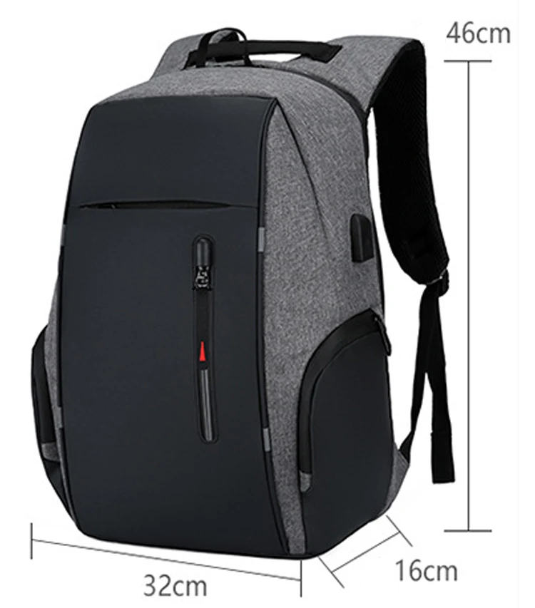 

Men Backpack Business Travel School Bags Laptop Backpack Waterproof Notebook Anti-theft Bag Large Space
