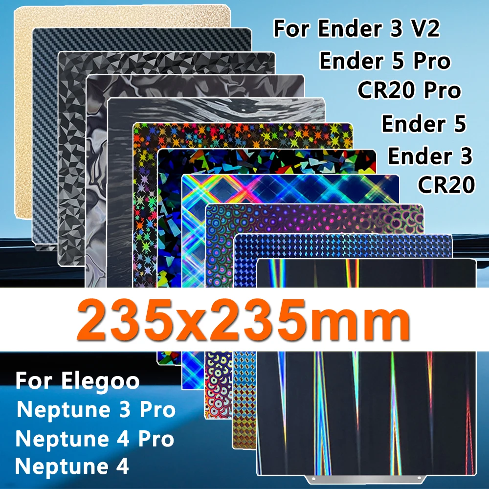 Double-Sided PEI Build Plate with Spring Steel Sheet,