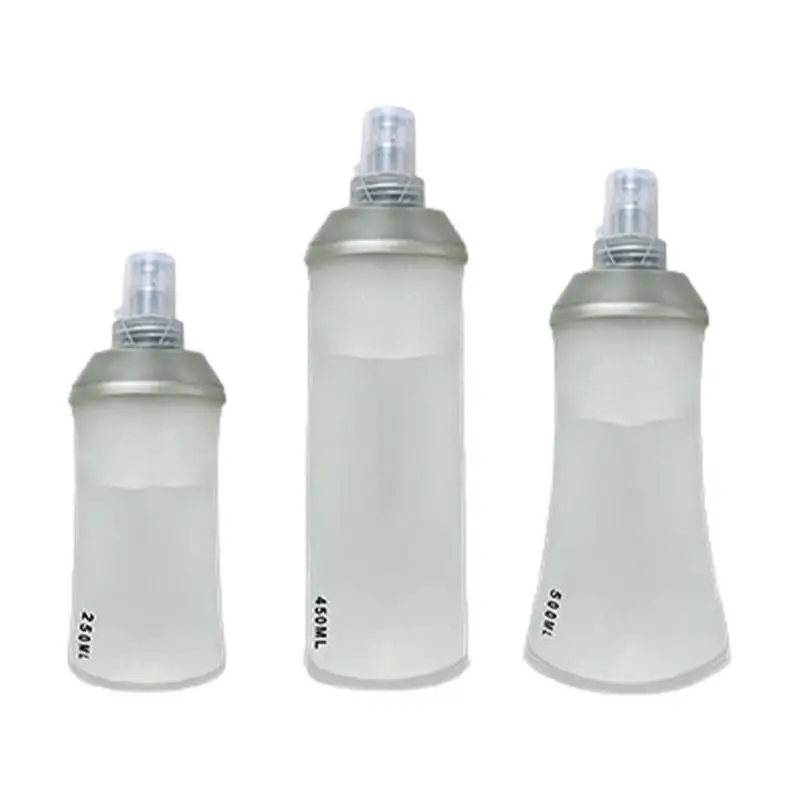 

Складная бутылка для воды, мягкая термополиуретановая уличная спортивная складная бутылка для питья, 250-450-500 мл