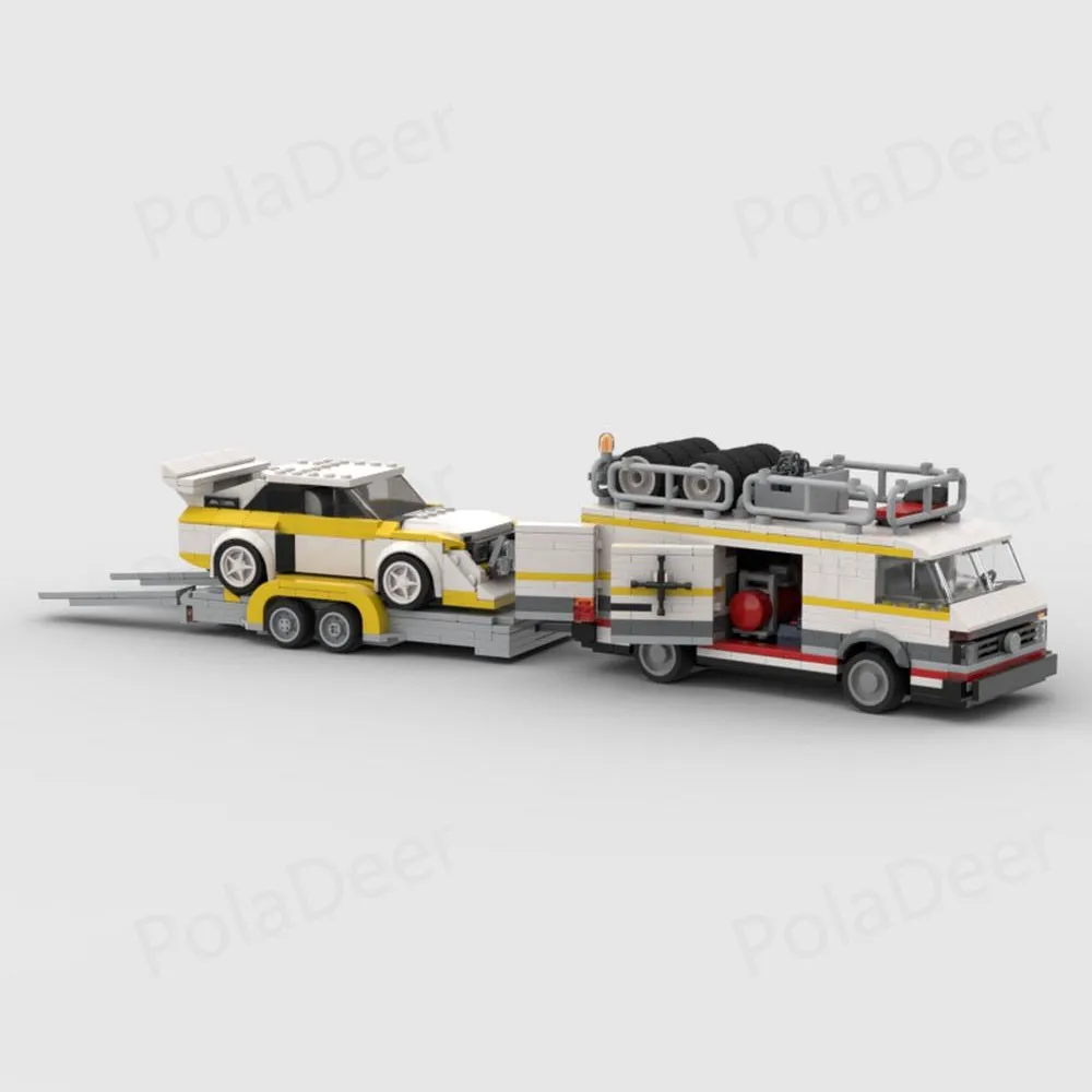 PolaDeer 669-teiliges MOC DIY LT45 Set Anhänger S1 E2 Transporter Bausteine Montagemodell Spielzeug Bausteine Kindergeburtstagsgeschenke