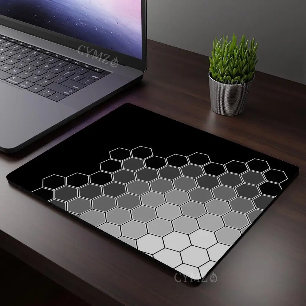 Cyber-Style Polygonales Muster Kleine Mausmatte Schreibtischunterlage Gamer PC-Zubehör Tastaturmatte Geeignet für Büro und Spiele – Detail 16