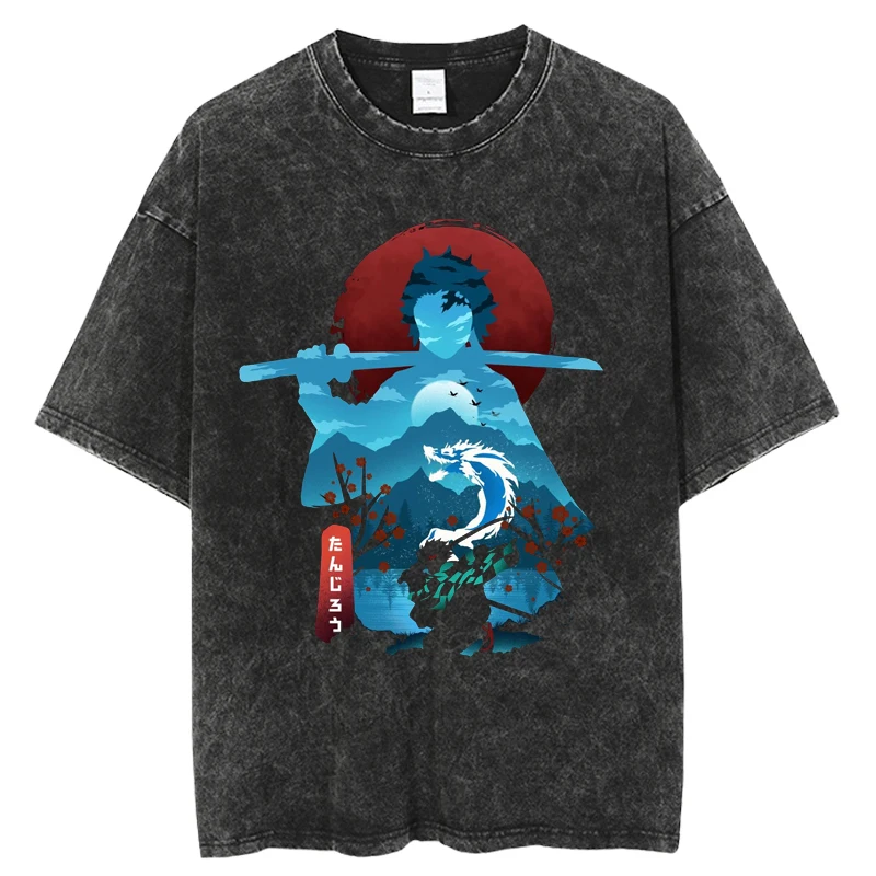 Vintage Harajuku Oversized Unisex Cotton Graphic Tee - Casual Summer Streetwear
