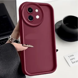Shockproof Bumper Phone Case with Full Camera Protection and Soft Cover for Vivo Y33 (Red)