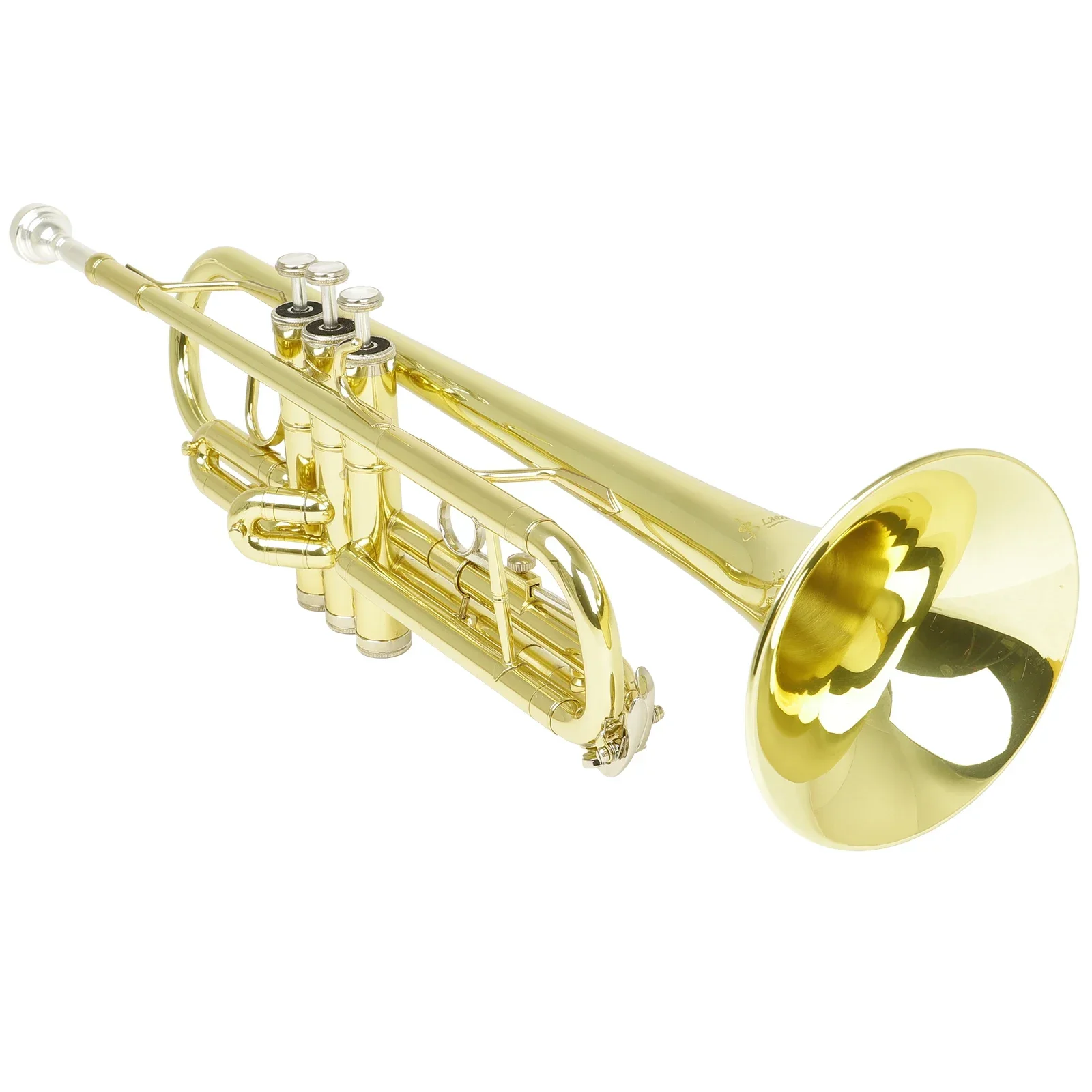 SLADE Gold-Plated Trumpet Brass LT-800 Standard Bb Trumpet Set For Student Beginner With Hard Case Gloves 7 C Mouthpiece