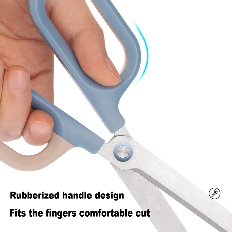 Deli Stationery Scissors Stainless Steel Macaron Color for School Adults Household Office Tailor\'s Scrapbook Paper Craft Scissor