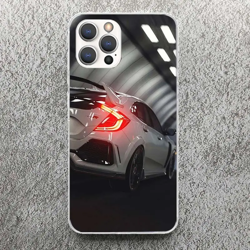 JDM Type R Sport Car Silicone Phone Case - Soft, Fun, Printed Shell