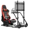 G923 Sim Cockpit, Red Seat, Fit Logitech/Thrust G25-920/T150/300, No Wheel/Pedal/Shift/Monitor,Racing Simulator Cockpit 1
