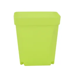 Set of 10 Colorful Mini Square Gardening Pots for Succulents and Seedlings (10PCS GREEN)