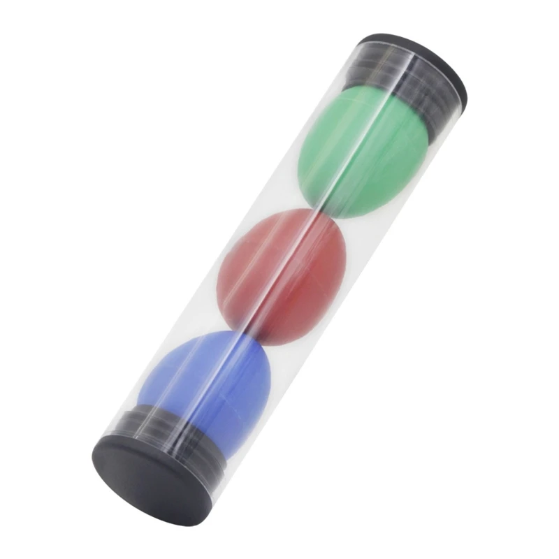 

3 Pcs Plastic Egg Shakers Kids Percussion Musical Eggs Smooth Without Edges