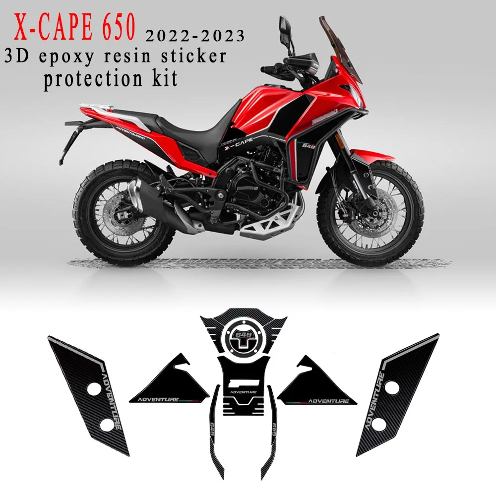 

NEW X cape 650 Accessories Motorcycle 3D Epoxy Resin Sticker Protection Kit For Moto Morini X-CAPE 650 2022 2023