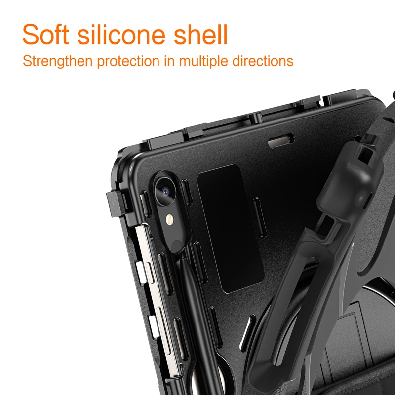 Heavy Duty Rugged Shockproof Tablet Case with Shoulder Strap