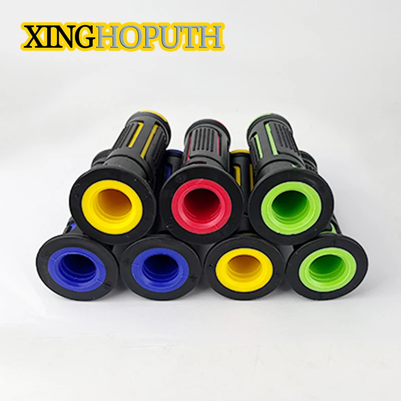 7/8"22Mm Universal Motorcycle Anti-Slip Rubber Black Handlebar Grips For Atv Utv Dirt Pit Bike Motos For Yamaha Honda Suzuki