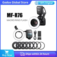 Godox MF-R76 RING76 5000K Macro LED Ring Light Speedlite Flash Light for Sony Canon Nikon Camera 5D 6D 7D 60D 70D 80D D850 A7MIV 1