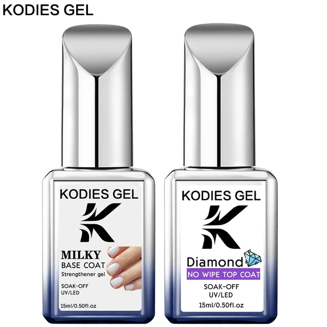 1 pz funzione base gel smalto bianco latte trasparente diamante top coat semi permanente gel da costruzione in ferro UV per estensione arte 1