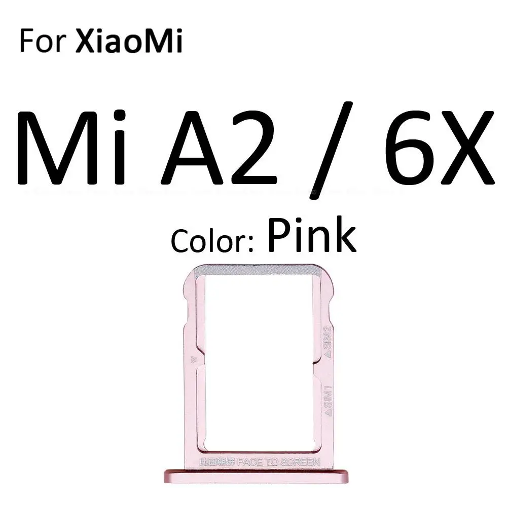 Tiroir Support Carte SIM Double + MicroSD Pour Xiaomi Mi A2 – Couleur Or – Avec Outil