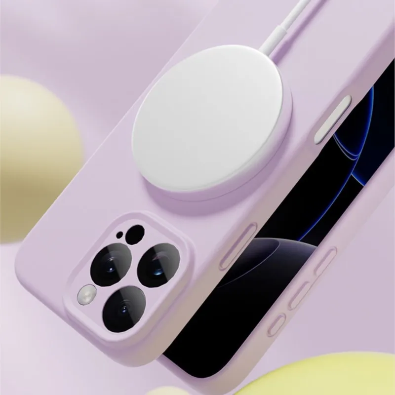 Premium Liquid Silicone Magnetic Case - Ultra Soft Shockproof Matte Candy Cover