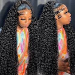 13x6 Loose Deep Wave 30 32 Inches HD Lace Frontal Wig Human Hair 200 Density Brazilian Remy 13x4 Curly Lace Front Wig For Women