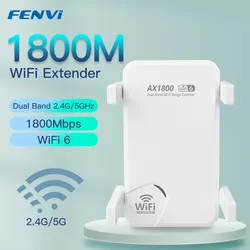 FENVI WiFi6 Dual Band Gigabit Wireless Repeater and Signal Booster - American regulations