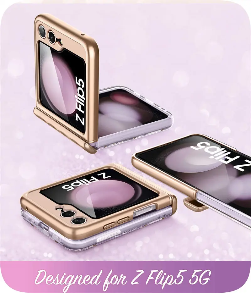 For Samsung Galaxy Z Flip 5 Case 5G (2023) I-BLASON Cosmo Slim Stylish Protective Bumper Phone Case With Hinge Protection