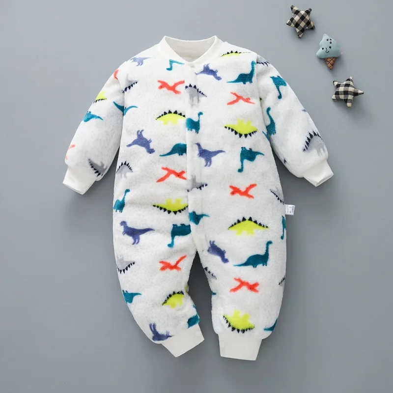 Baby rompers cotton jumpsuit baby jumpsuit cotton onesies Baby Rompers Long Sleeve Jumpsuit Bebe Infant Clothing Thick Warm Autumn Winter Newborn Clothes Onesie Girls Outfits Coveralls