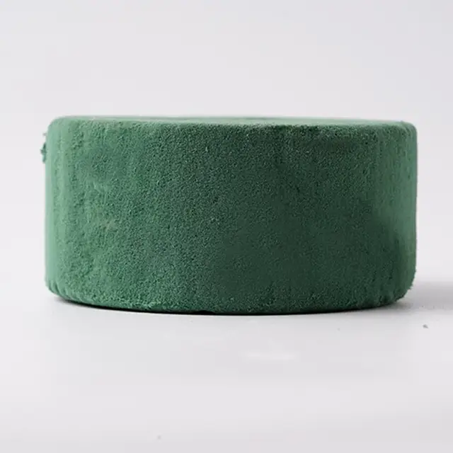 5Db Esküvői Folyosó Barkács Kézműves Virág Elrendezés Vízeljorító Otthoni Kert Zöld Virághab Friss Tartás Kerek Tégla - Image 2