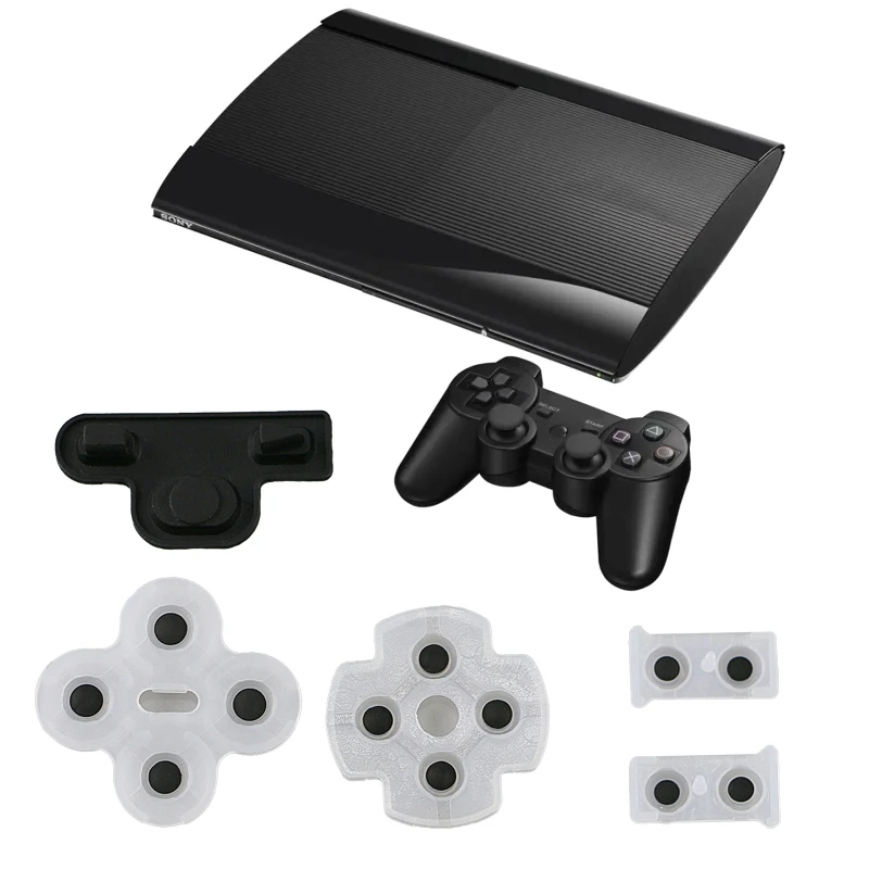 

K0AC Controller Silicone Conductive Rubber Pad Replacement for PS3Controller 5Pcs/Set Keypads Repair Rubber Pad
