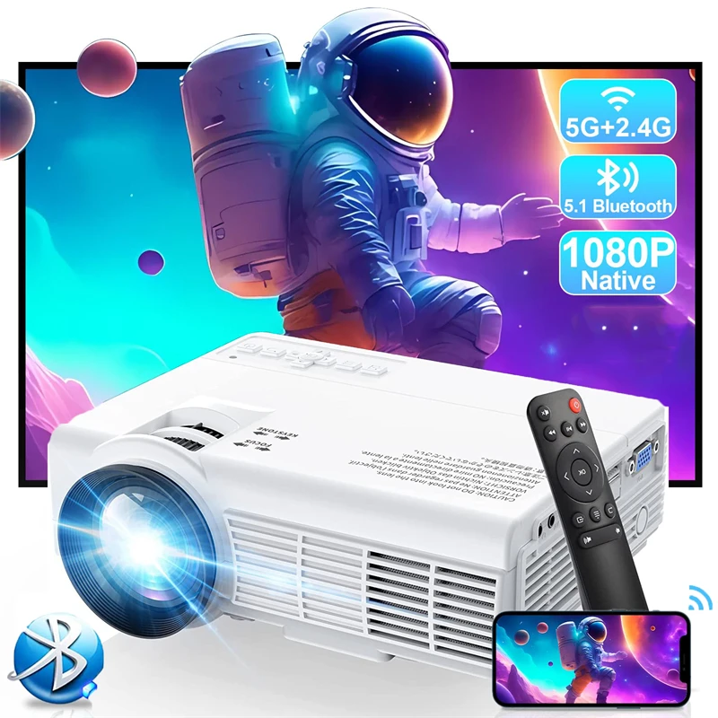 Q5 MINI Portable Projector Home Entertainment Theater WIFI Sync HD 1080P Bluetooth Projector Movie LED Video Cinema