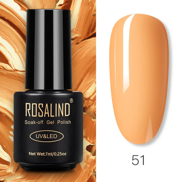 ROSALIND Nail Gel Polish Glitter Series Gel Varnishes All For Manicure Soak Off UV Lamp Nails Art Semi Permanent Gel Polish RA51
