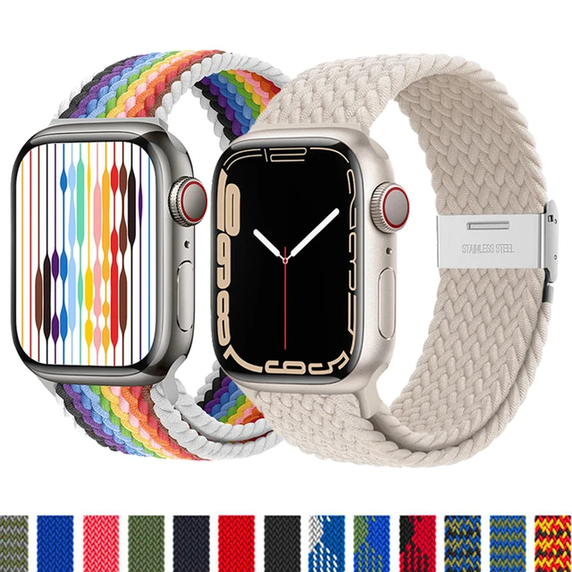 White Multicolor Monogram Watch Band