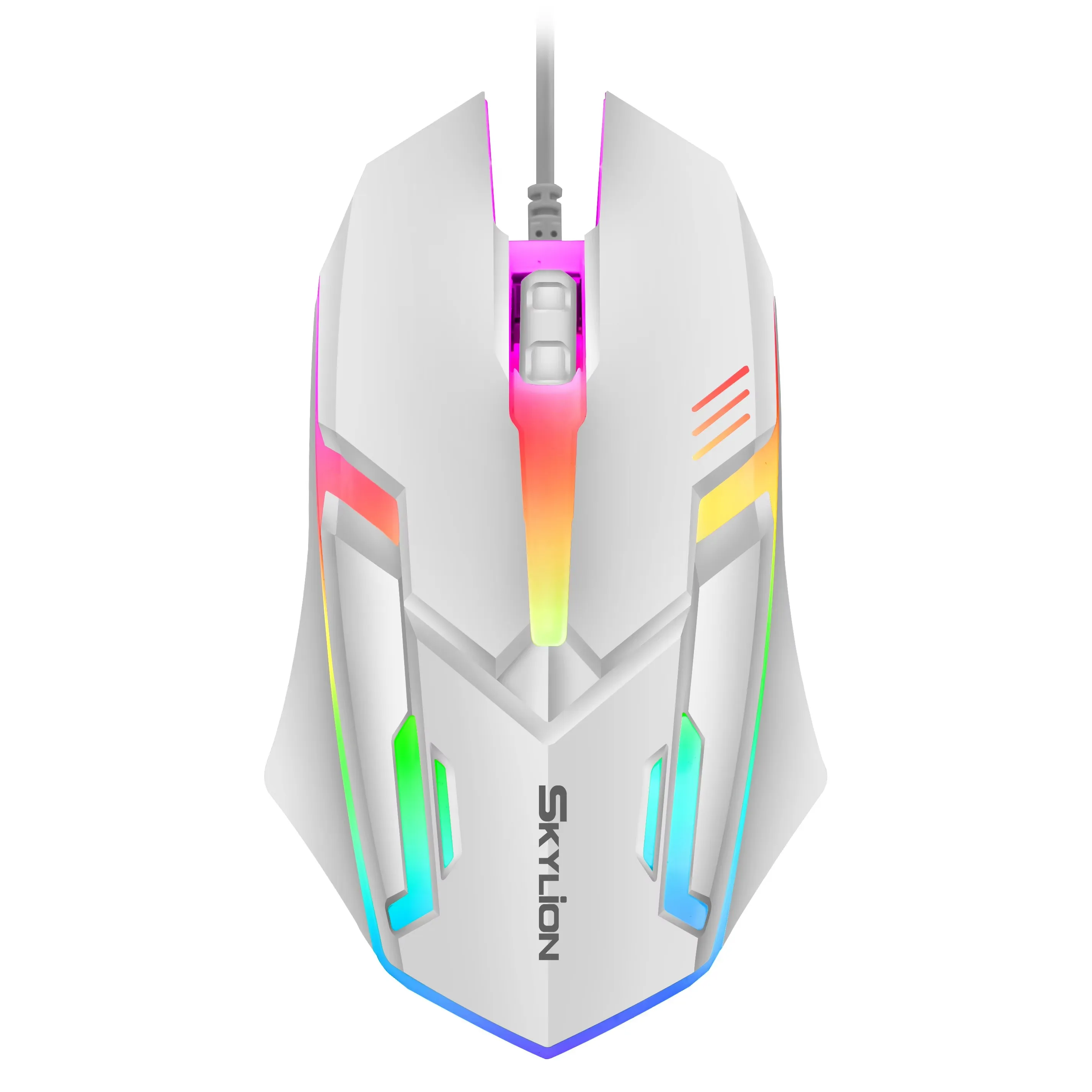 Souris Gaming SKYLION Blanche RGB - Précision et Style