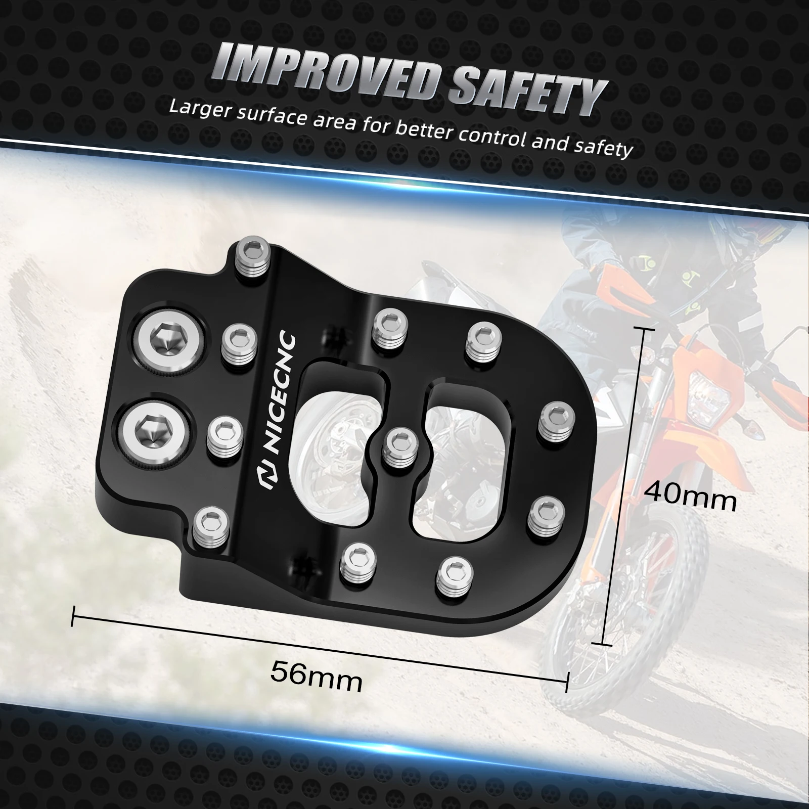 Hintere Bremspedal-Trittplatte für 690 Enduro R SMCR 790 890 Adventure/R 1050 1090 1190 Adventure/R 1290 Super Adventure/R/S/T – Detail 6