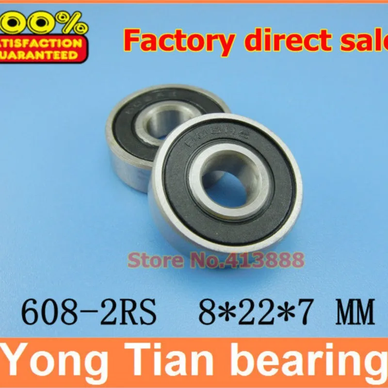 

NBZH bearing(1pcs) High Quality Deep Groove Ball Bearing Double Rubber Sealing Cover 608-2RS Mm