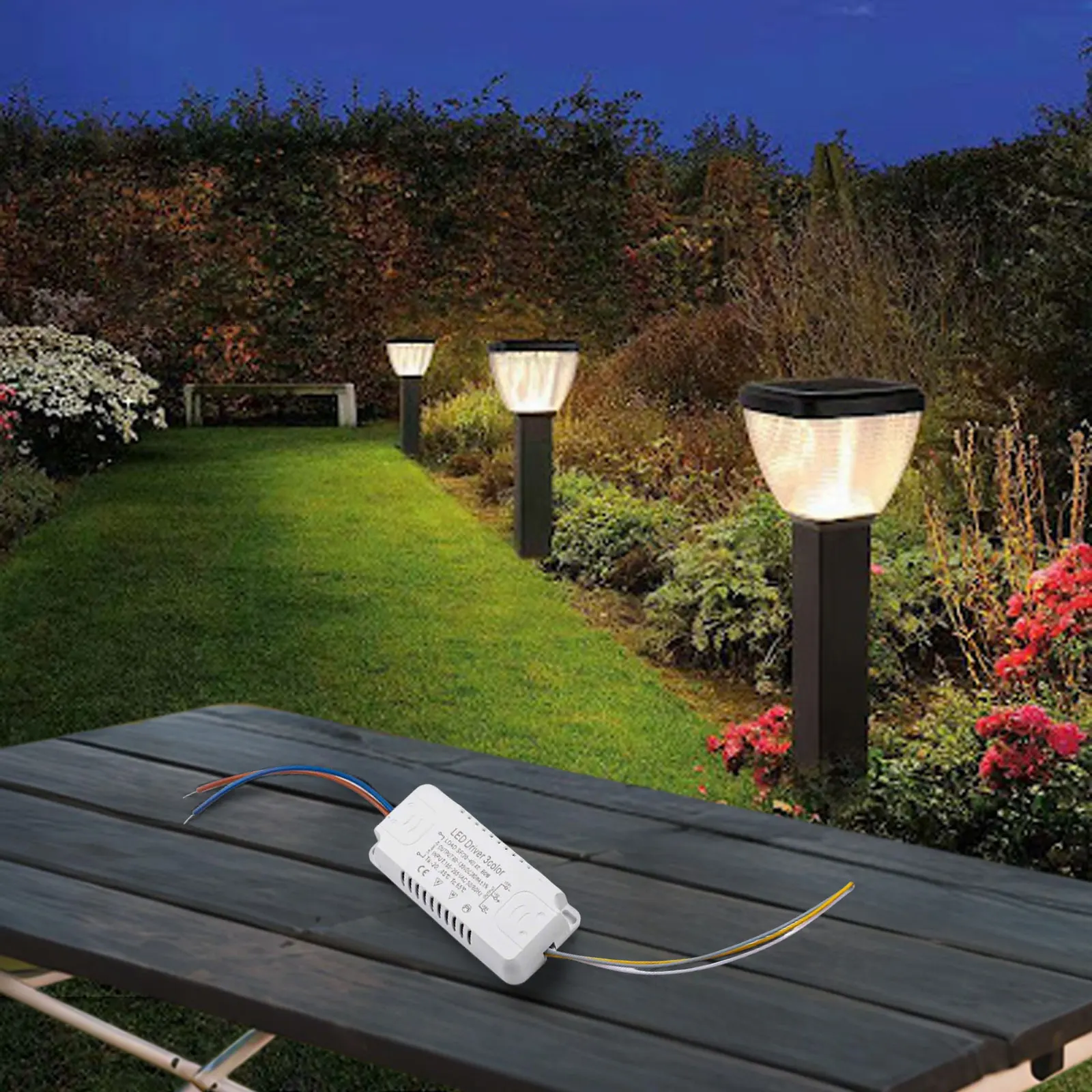 LED-Treiber, 3-Farben-Adapter, 8–24 W, 20–40 W, 30–50 W, 40–60 W, 50–70 W, für LED-Beleuchtung, nicht isolierender Transformator-Treiber-Ersatz – Detail 17