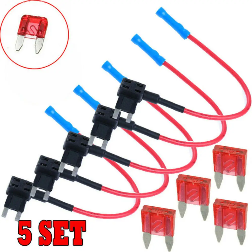 Car Fuse Box Add A Circuit Ato Atc Mini Blade Fuse Splice Holder Piggy Back Tap12v Fusible Alarm Accessories