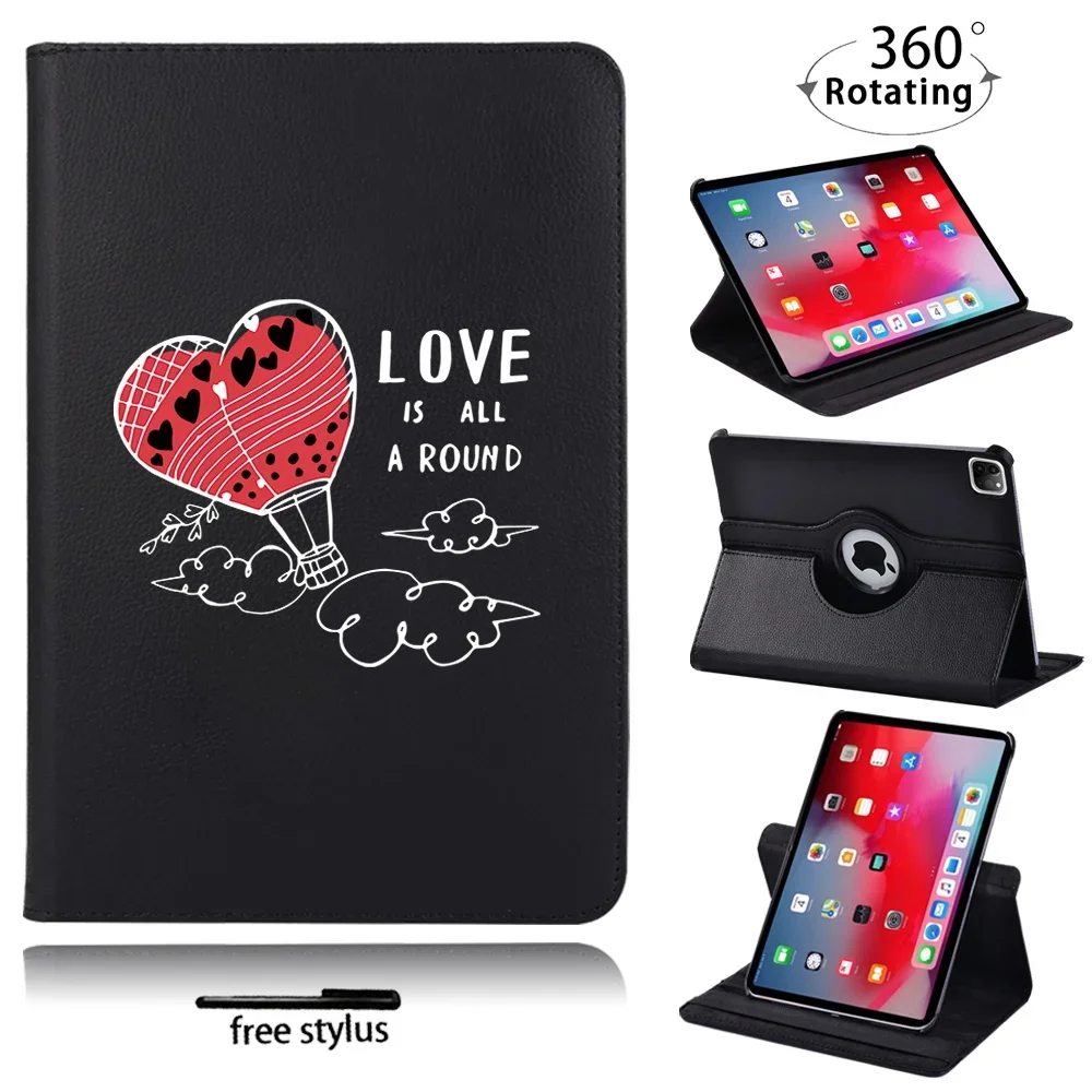 Custodia Per Tablet Per Apple Ipad Pro 9.7/Ipad Pro 11/Ipad Pro 10.5 Pollici 360 Guscio Protettivo Antiurto Rotante + Stilo Gratuito